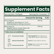 Oil of Oregano with Black Seed Oil (6,000mg)